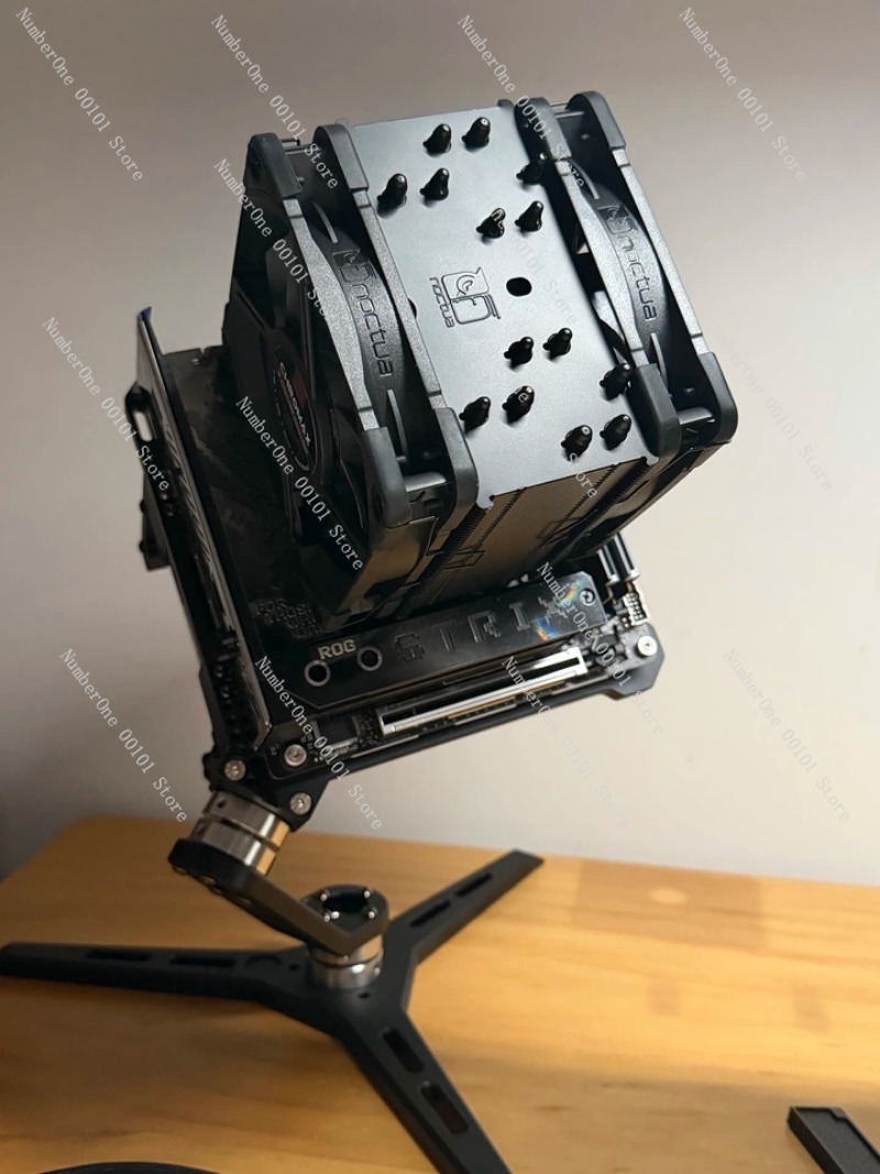 Aluminum Open Frame Test Bench Water Cooling - B30回転式ジンバル搭載Open ITXケース アルミフレームPCテストベンチ 水冷ラック