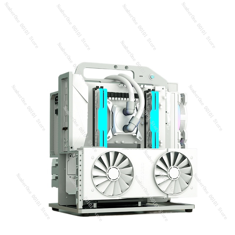 MATX マザーボードアルミ合金ラックシャーシハンドルポータ - Aluminum Open Frame Test Bench Water Cooling のレビューと価格